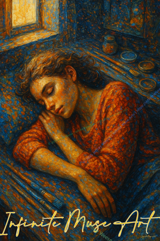 Dreaming in Brushstrokes: The Slumber of the Painter's Muse