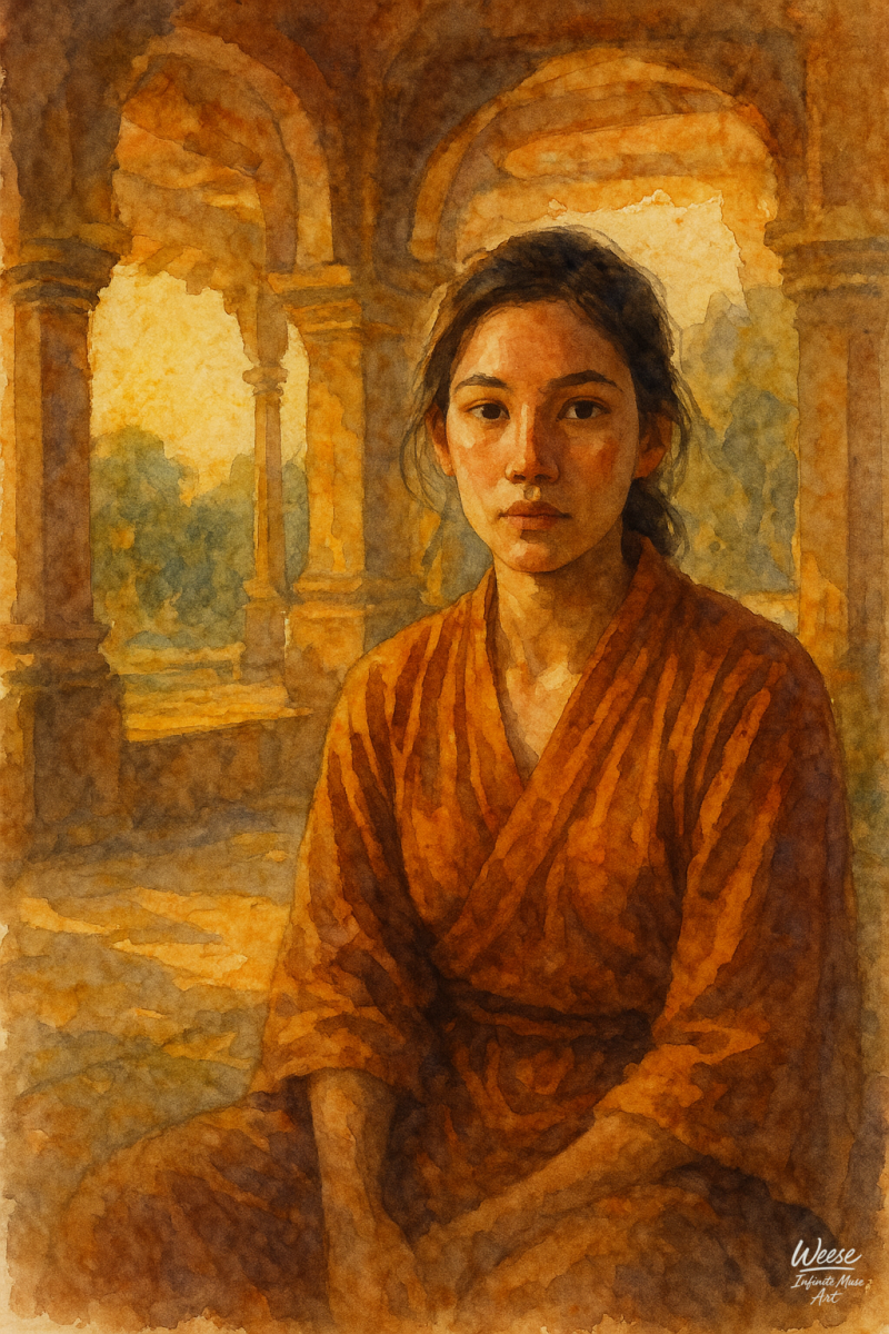 Amber Silence: A Portrait in the Arches