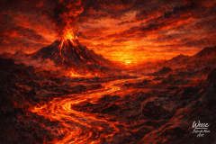 River of Fire Beneath a Dying Sky