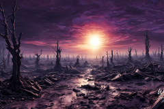 Sunset Over the Ashen Vale