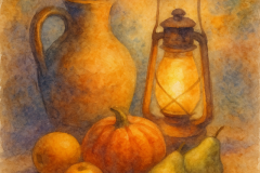 Harvest Lantern: Warmth of the Season