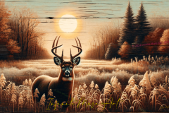 Whispers of the Autumn Dawn: A Majestic Stag in Nature's Golden Embrace