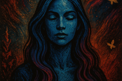 Eternal Stillness Between Fire and Stars: The Muse of Transcendent Balance