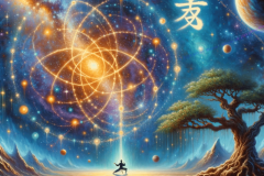 Ethereal Cosmic Harmony: The Art of Martial Focus