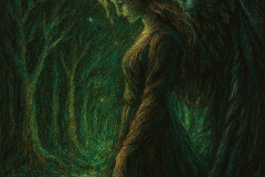 Moonlit Guardian in the Verdant Gloom