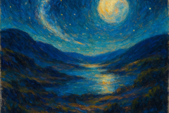 Moonlit Reverie: A Cosmic Awakening