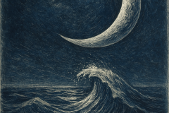 The Tide and the Crescent: A Celestial Communion