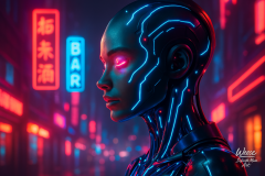Neon Serenity: The Harmony of Circuits and Soul