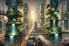 Verdant Cascades: The City in Harmony