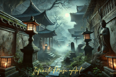 Moonlit Temple Path: A Journey Through Forgotten Spirits and Sacred Shadows