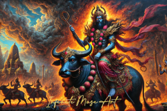 Yama: A Fiery Vision of the Hindu Lord of Death and Justice