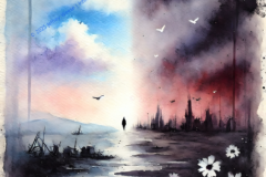 Veil of Contrasts: Between Hope and Ruin