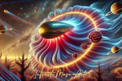 ChronoBloom: The Celestial Voyage of the Rosebound Vessel