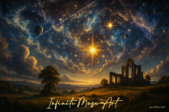 Celestial Sanctum: Ruins Beneath a Starborn Sky
