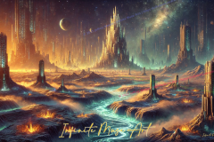 Citadel of Stars: Neon Rivers Beneath Alien Skies