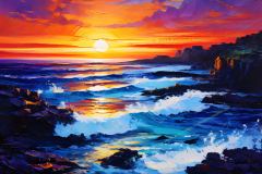 Crashing Dusk: The Last Light on the Tides