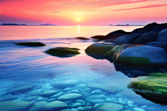 Harmony at Dusk: Tranquillity in Pastels