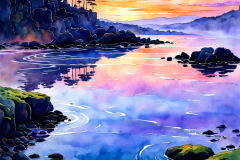 Lavender Tides at Dawn