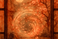 Moonlit Spiral Garden