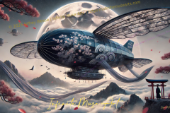 Moonlit Voyage: The Skybound Odyssey