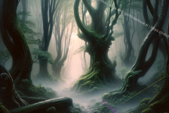 Step Into Serenity: Mystic Dawn in the Enchanted Forest