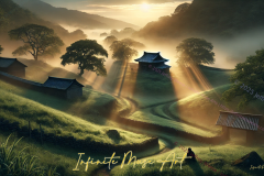 Sunrise Sanctuary: Tranquil Paths Through the Misty Valley