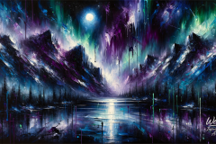 The Moon Drinks the Aurora