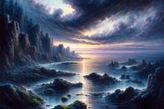 Twilight's Whisper Over the Endless Tide