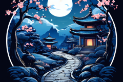 Whispering Moonlight Path: The Tranquil Horizon