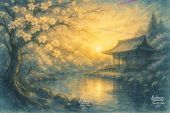 Whispers Beneath the Blossom Sky