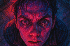 Through Neon Shadows: A Portrait of Unrest