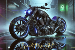 Neon Warlord: Cyberpunk Chopper of the Abyss
