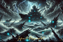 Storm of the Steel Leviathan: Dystopian Armada in Ruins