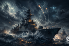 The Storm Above the Fleet