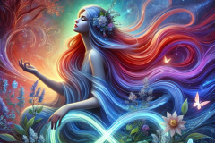 Eternal Tides of Radiant Becoming: The Muse of Boundless Flow