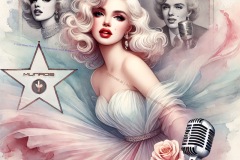 Ethereal Icon: A Tribute to the Silver Screen Muse