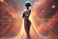 Luminous Reverie: The Starborn Muse Illuminating the Infinite Cosmos