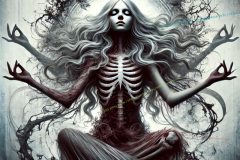 Macabre Serenity: The Muse of Eternal Reflection