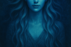 Sapphire Stillness: The Muse of Silent Depths