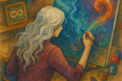Stars in Her Hands: The Muse of Creation