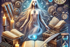 Temporal Reflections: The Muse of Infinite Knowledge