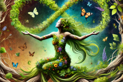 Verdant Eternity: A Surreal Celebration of Nature, Growth, and Infinite Beauty