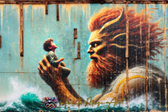 Guardian of the Tides: A Mythical Protector’s Tender Embrace Amidst Life’s Storms
