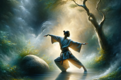 Harmony of Flow: The Warrior’s Reflection