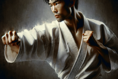 Resolute Focus: A Martial Artist's Tale in Monochrome