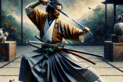 Samurai's Resolve: A Warrior's Vigil