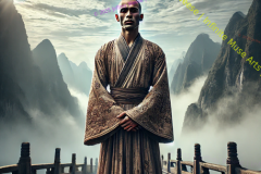 Silent Sentinel of the Mist: A Monk’s Vigil in the Celestial Mountains