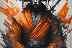 'The Silent Warrior: Embers of Discipline' – A Masterpiece of Strength and Serenity