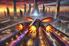 Phoenix Over Neon Skies