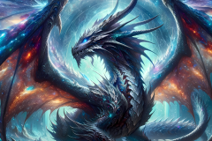 Starlit Sovereign: The Dragon of Cosmic Dawn